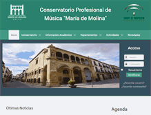 Tablet Screenshot of conservatoriodeubeda.com